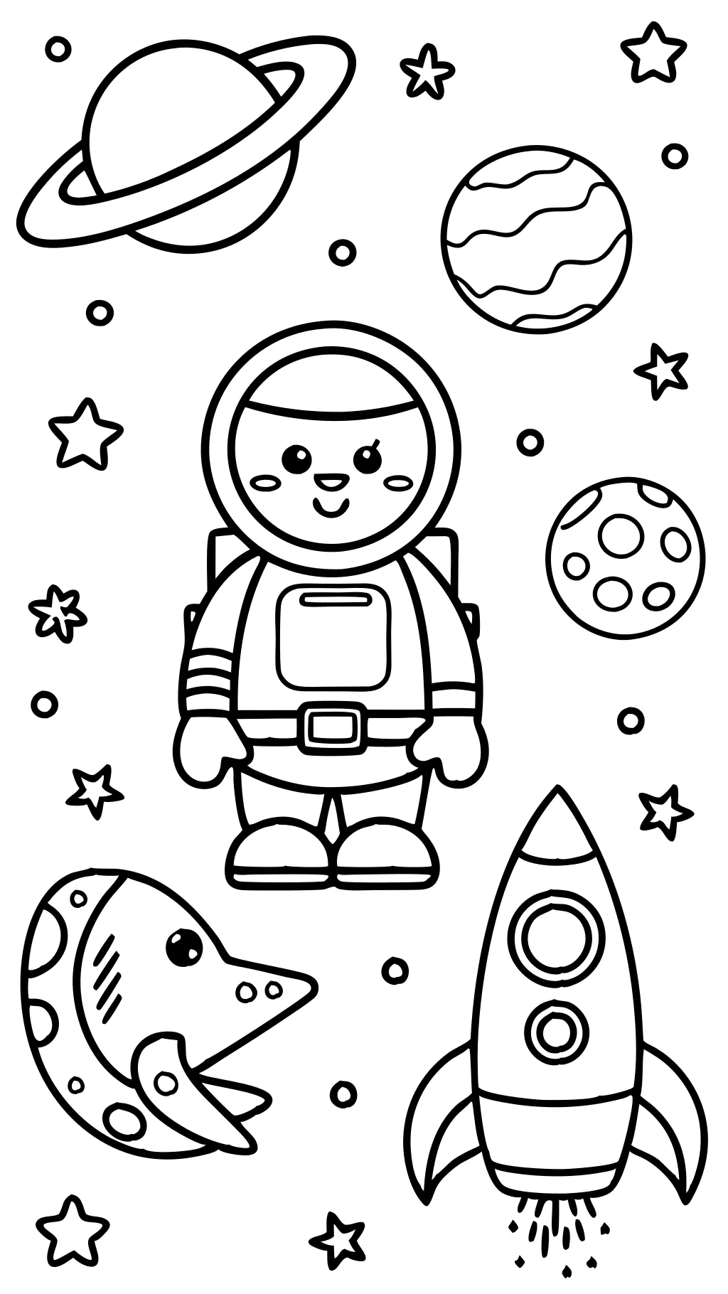 printable space coloring pages